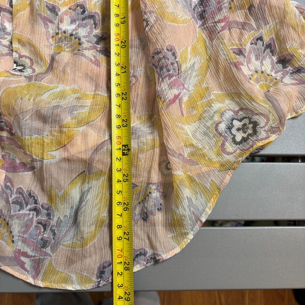 Zimmermann Illustration Blouse Top Womens 3 Multicolor Floral Frilled Cap Sleeve - Picture 10 of 11